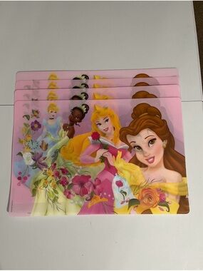 Disney Pink Princess Placemats - Set of 4